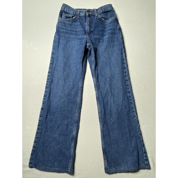 Mango Denim - MNG Mango Matilda Wide Leg Jeans Women's US 6 Blue High Rise